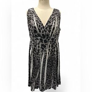 Jane Ashley Black and Gray  Midi Sundress